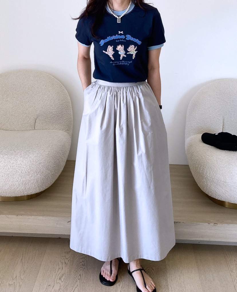 HANNA-A直郵韓國代購㊣女裝新品休閑時尚推薦人氣熱賣長裙HANNA長裙