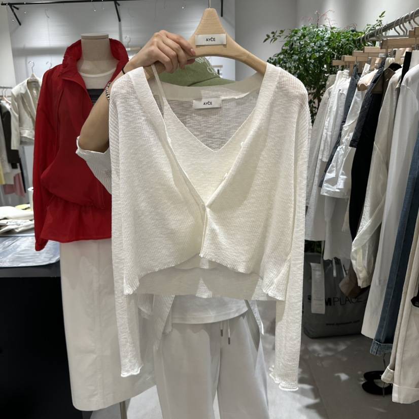 AYCE韓國㊣直郵東大門代購女裝新品時尚休閑套裝套裝亞麻開衫101SHOWROOM/AYCE套裝