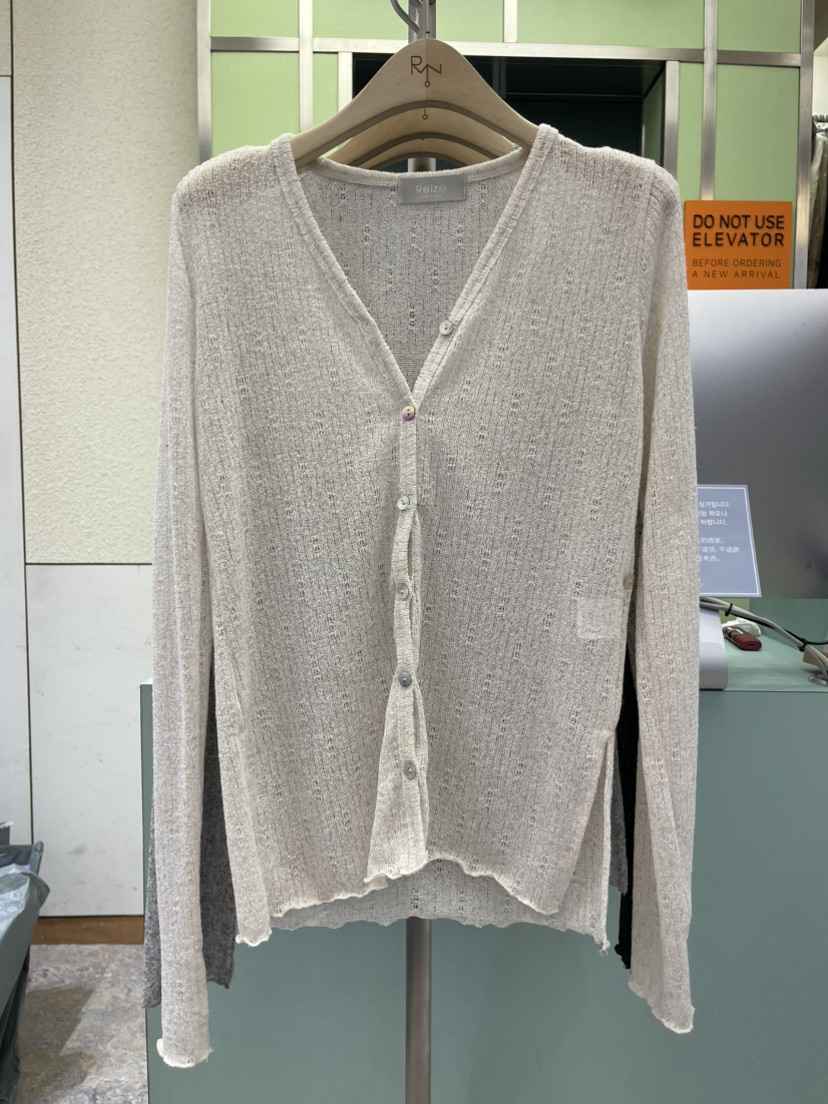 REIZ直郵韓國代購㊣女裝新款25春夏熱賣人氣推薦針織衫亞麻REIZ針織衫