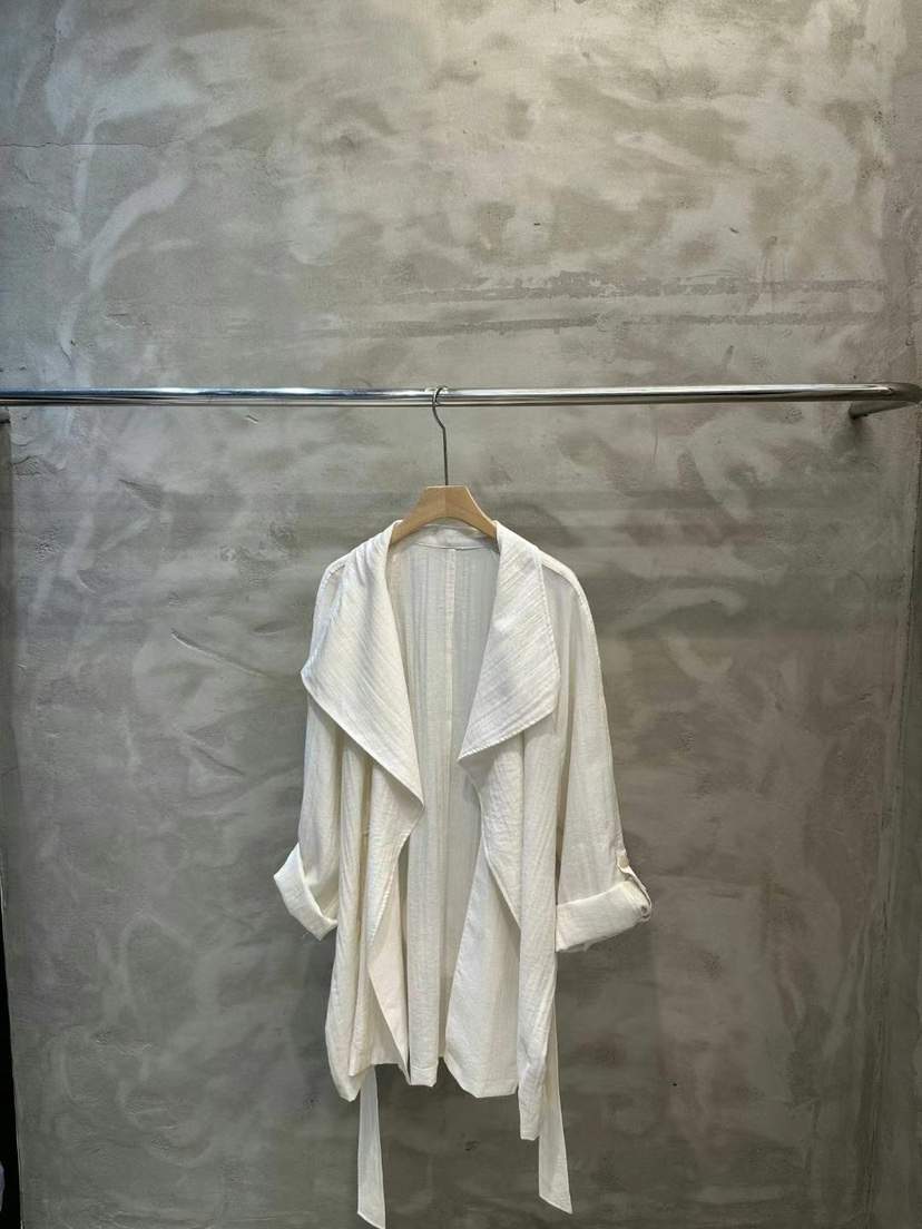SIMPLE PARK/WMSTORY直郵韓國代購㊣女裝新品25春夏長款風衣含腰帶SIMPLE PARK/WMSTORY長款風衣