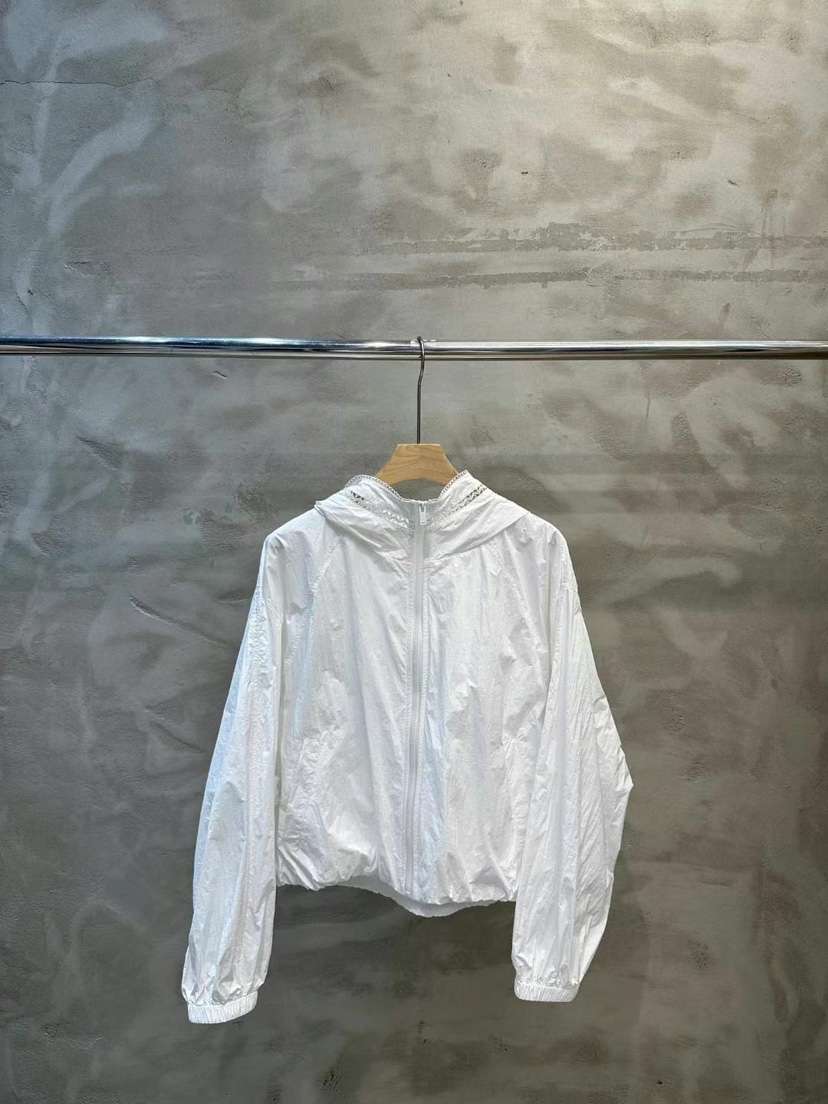 SIMPLE PARK/WMSTORY直郵韓國代購㊣女裝新品25春夏夾克蕾絲連帽SIMPLE PARK/WMSTORY夾克