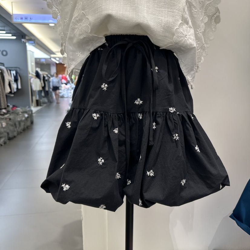 A.CES韓國㊣直郵東大門代購女裝新品時尚25春夏熱賣短裙刺繡A.CES短裙