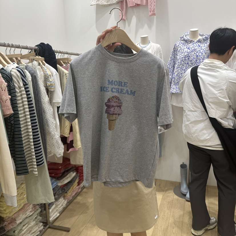 FURE直郵韓國代購㊣女裝新品推薦25春夏休閑熱賣時尚人氣T恤FURET恤