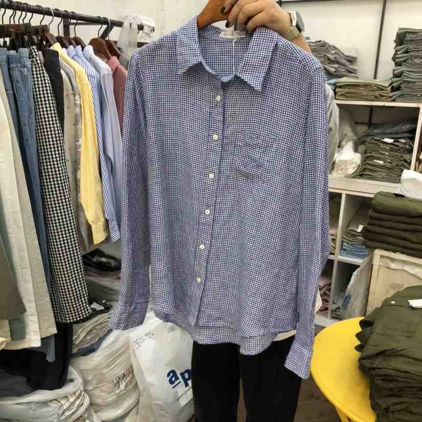 DELI JENNY韓國直郵㊣女裝新品推薦人氣25春夏休閑襯衫蕾絲衫THERE襯衫/蕾絲衫