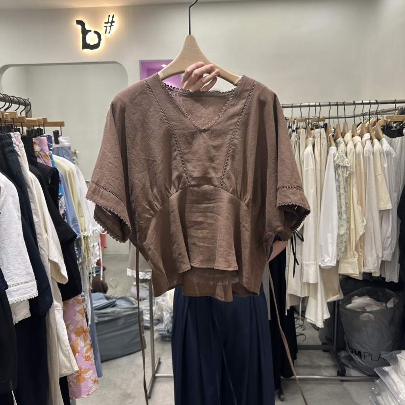 BISHOP韓國直郵㊣女裝新品人氣休閑熱賣時尚推薦襯衫蕾絲衫b#/BISHOP襯衫/蕾絲衫