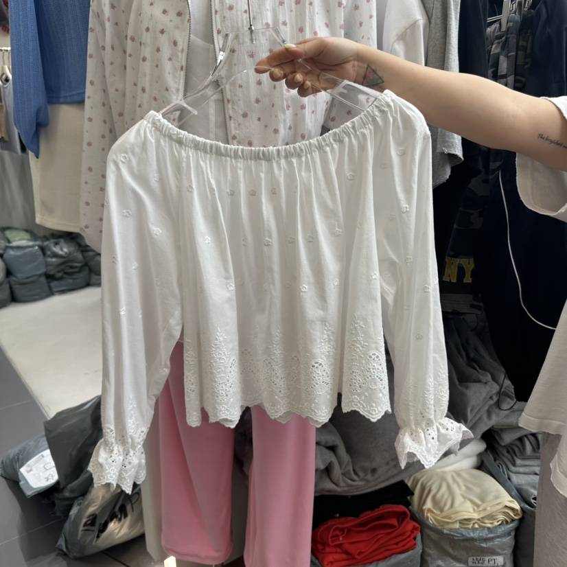 GABIZON韓國直郵㊣東大門實拍女裝新品25春夏推薦襯衫蕾絲衫GABIZON襯衫/蕾絲衫