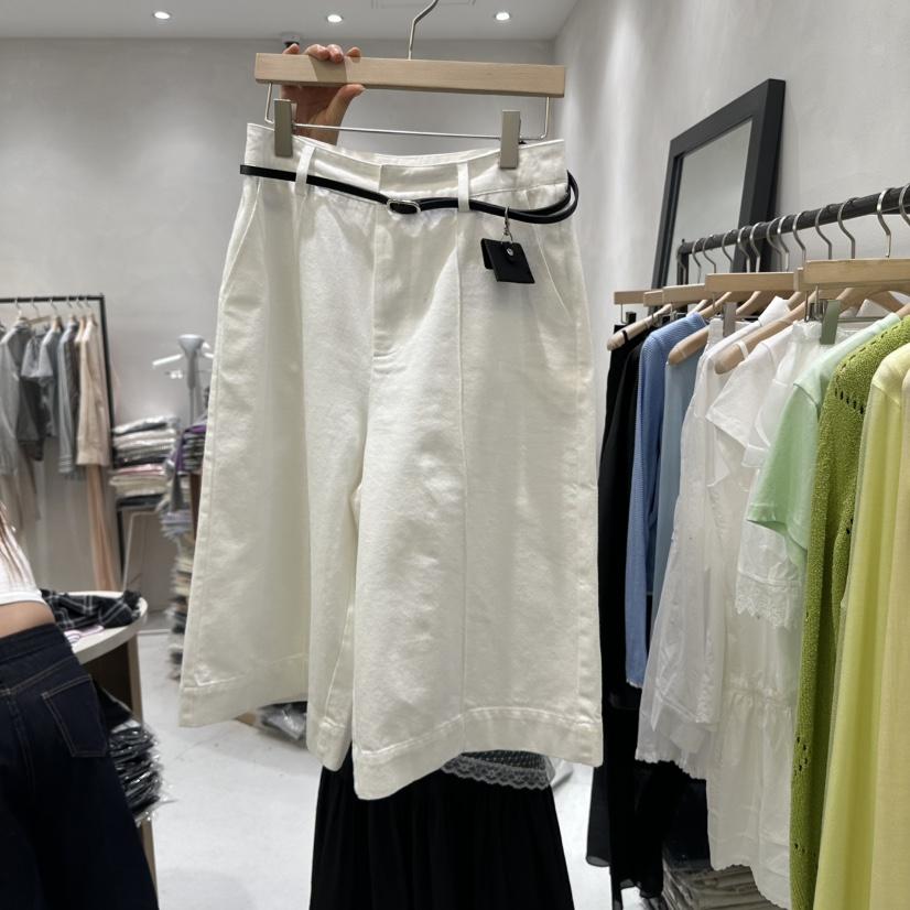 AURA韓國㊣直郵東大門代購女裝新品時尚熱賣25春夏短褲含腰帶Au ra短褲