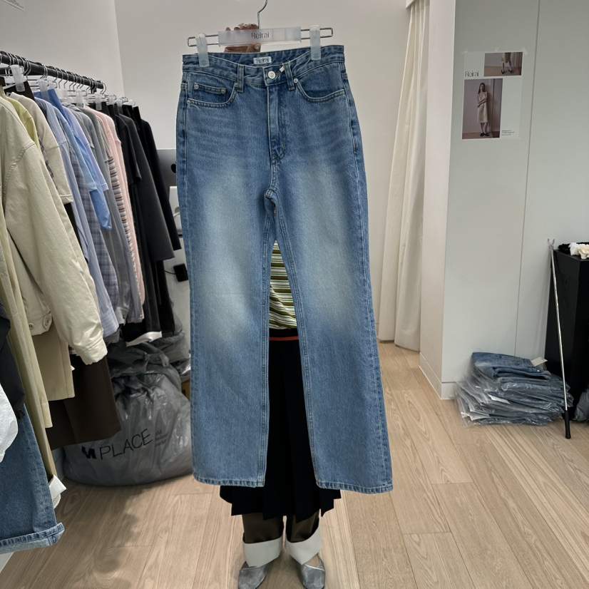REIRAI韓國㊣直郵東大門代購女裝新款25春夏時尚推薦牛仔褲Reirai牛仔褲