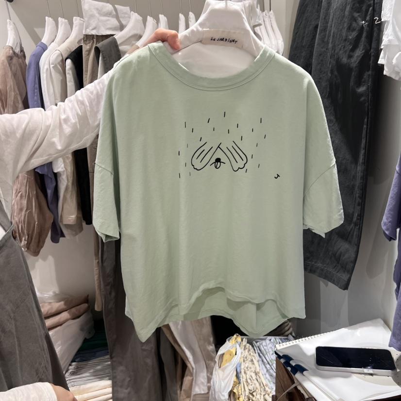 LE JARDINET韓國直郵㊣東大門實拍女裝新款時尚熱賣人氣T恤LE JARDINETT恤