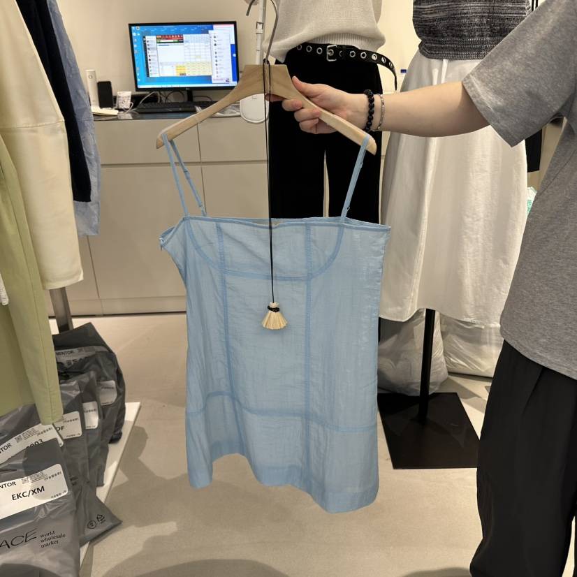 MENTOR韓國㊣直郵東大門代購女裝新品熱賣25春夏時尚吊帶背心MENTOR吊帶/背心
