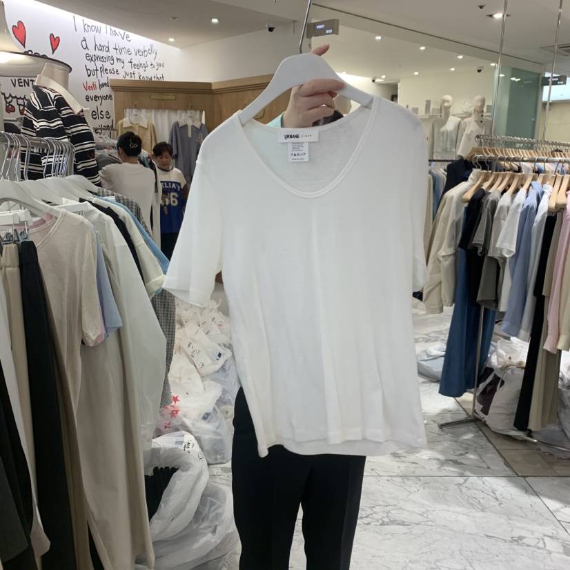 URBANE cloth韓國直郵㊣女裝新款人氣時尚休閑熱賣25春夏T恤URBANE clothT恤