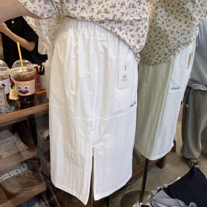 TAN&amp;COMO韓國㊣直郵東大門代購女裝新品休閑半身裙中短裙拉鏈tan-COMO半身裙/中短裙