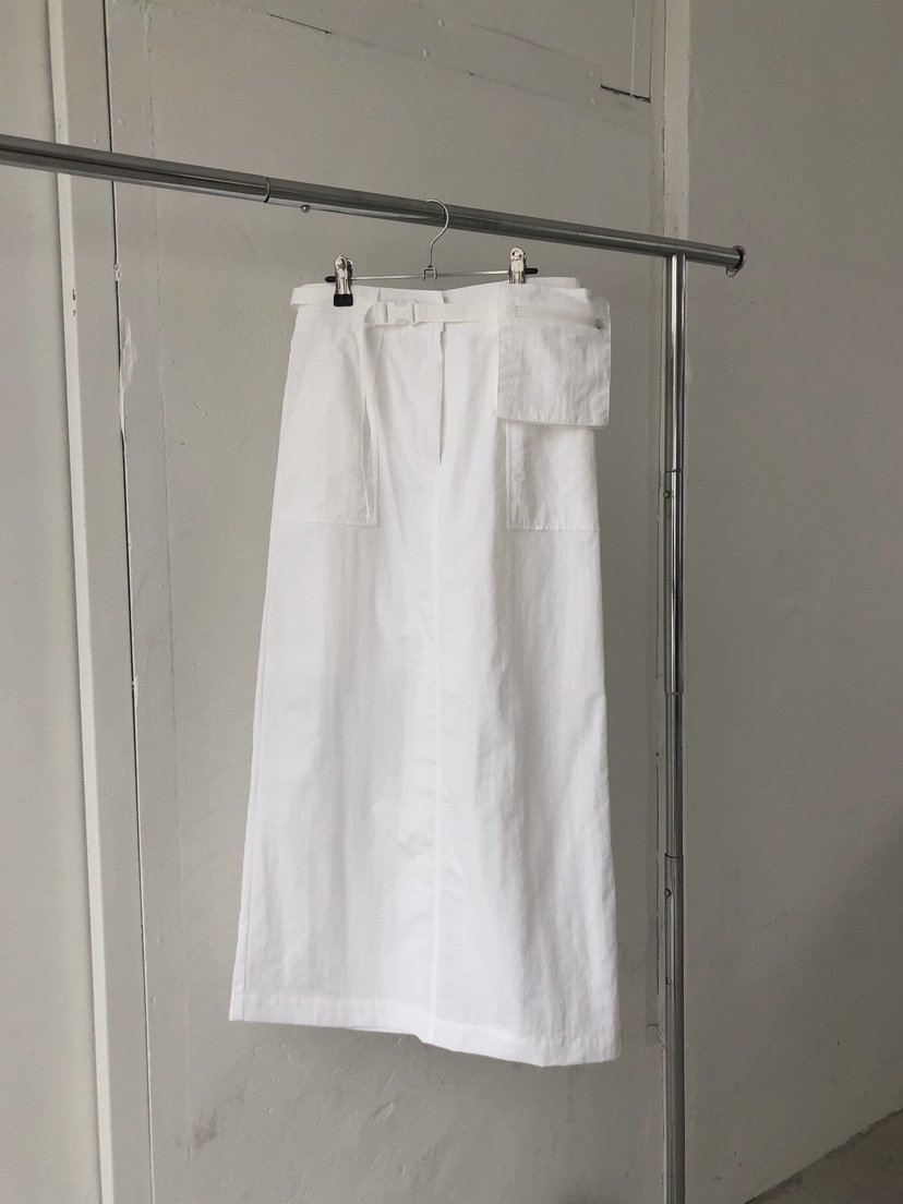 NWEOL直郵韓國代購㊣女裝新品時尚25春夏半身裙中短裙含腰包腰帶NWEOL半身裙/中短裙