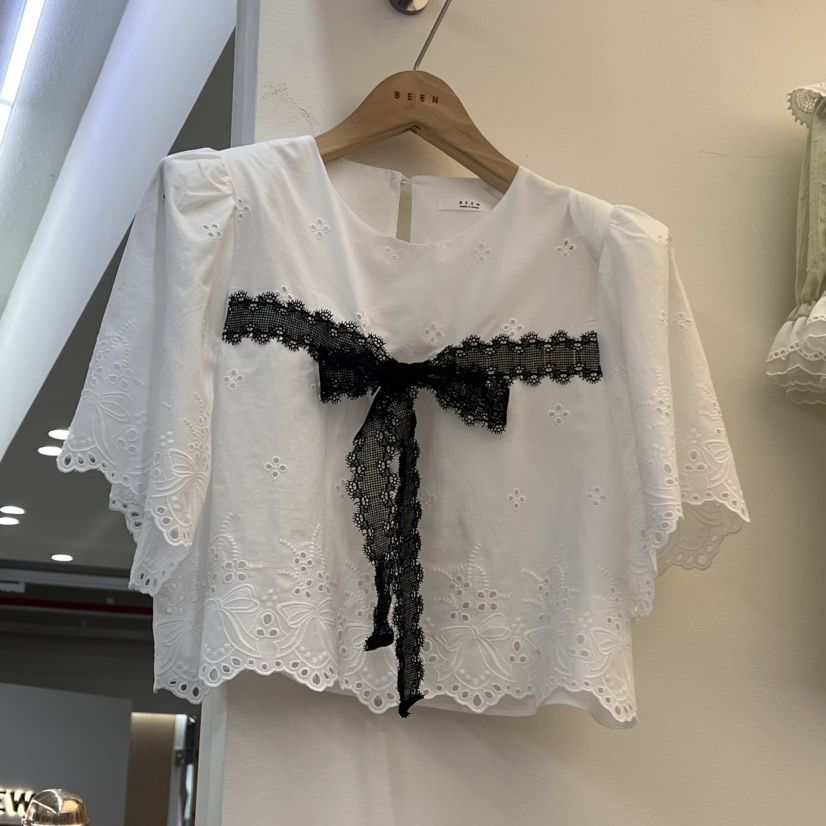BEEN-A直郵韓國代購㊣女裝新款25春夏熱賣推薦時尚襯衫蕾絲衫BEEN-A襯衫/蕾絲衫