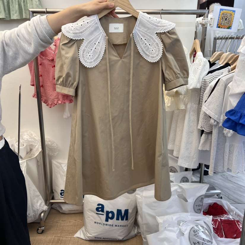 BEEN-A韓國直郵㊣東大門實拍女裝新款時尚熱賣推薦休閑連衣裙BEEN-A連衣裙