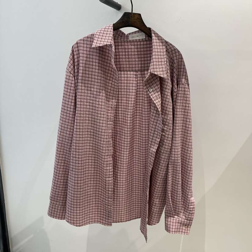 JANE BIRKIN韓國直郵㊣女裝新品推薦25春夏襯衫蕾絲衫格紋JANE BIRKIN設計師品牌襯衫/蕾絲衫