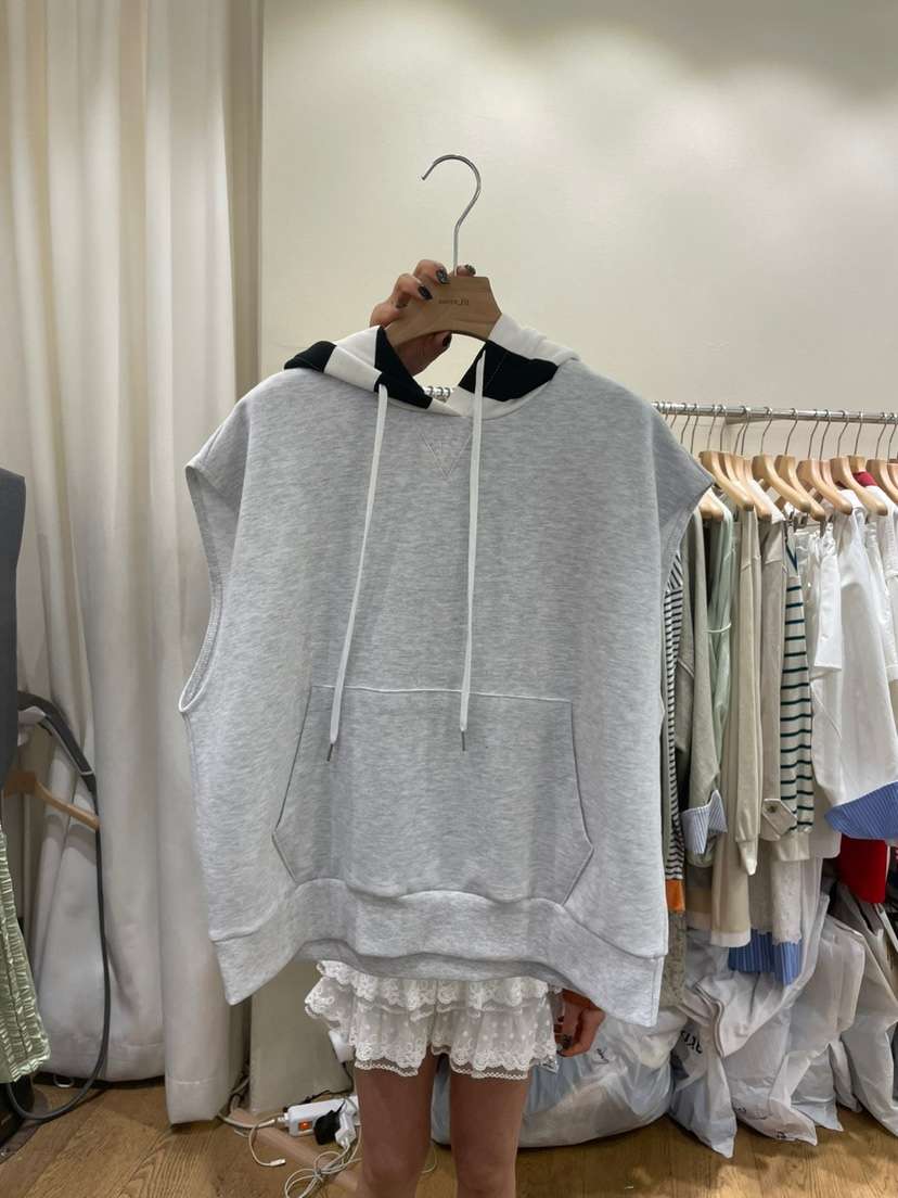 AUVERFIT直郵韓國代購㊣女裝新品休閑推薦熱賣吊帶背心連帽衫AUVERFIT吊帶/背心