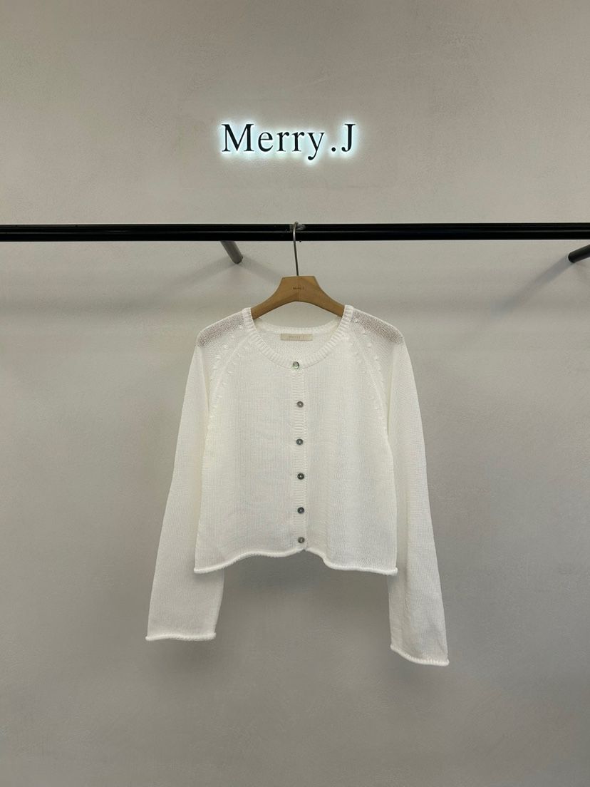MERRY-J韓國㊣直郵東大門代購女裝新款25春夏熱賣針織衫開衫MERRY-J針織衫