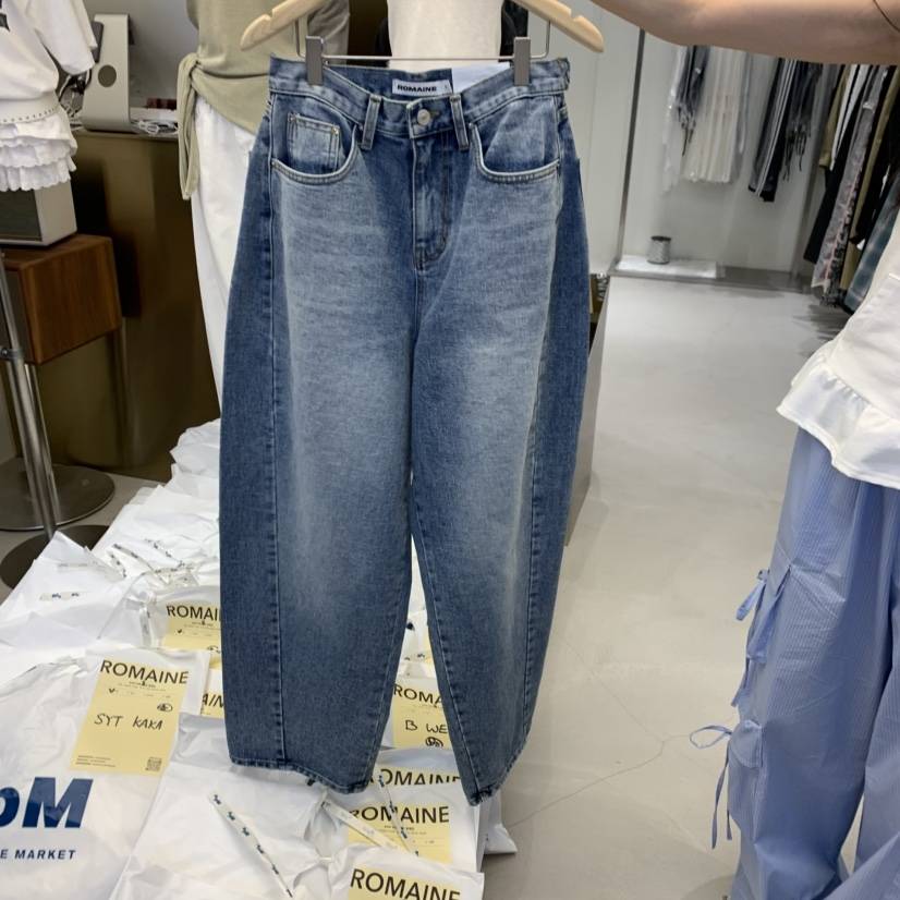 ROMAINE直郵韓國代購㊣女裝新品25春夏休閑熱賣人氣時尚牛仔褲ROMAINE牛仔褲