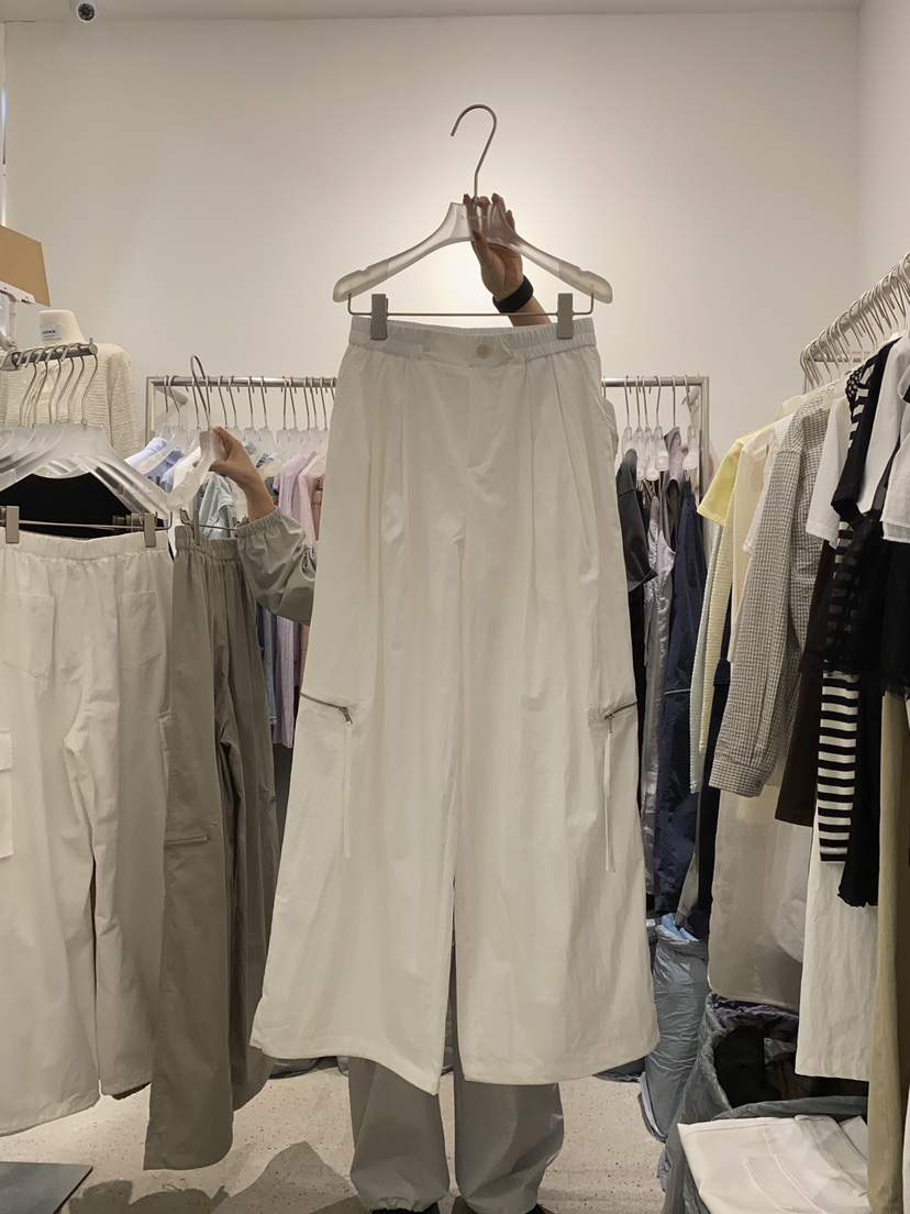 LOOKK韓國㊣直郵東大門代購女裝新品時尚休閑褲工裝褲拉鏈絨LOOKK休閑褲