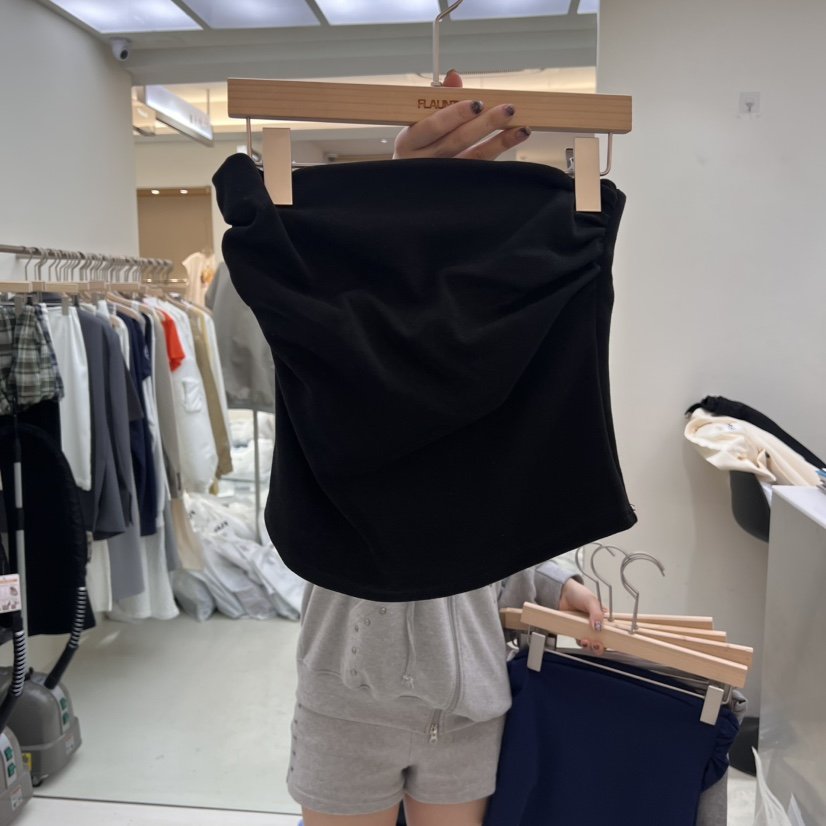 FLAUNT直郵韓國代購㊣女裝新款人氣25春夏休閑吊帶背心褶皺FLAUNT吊帶/背心