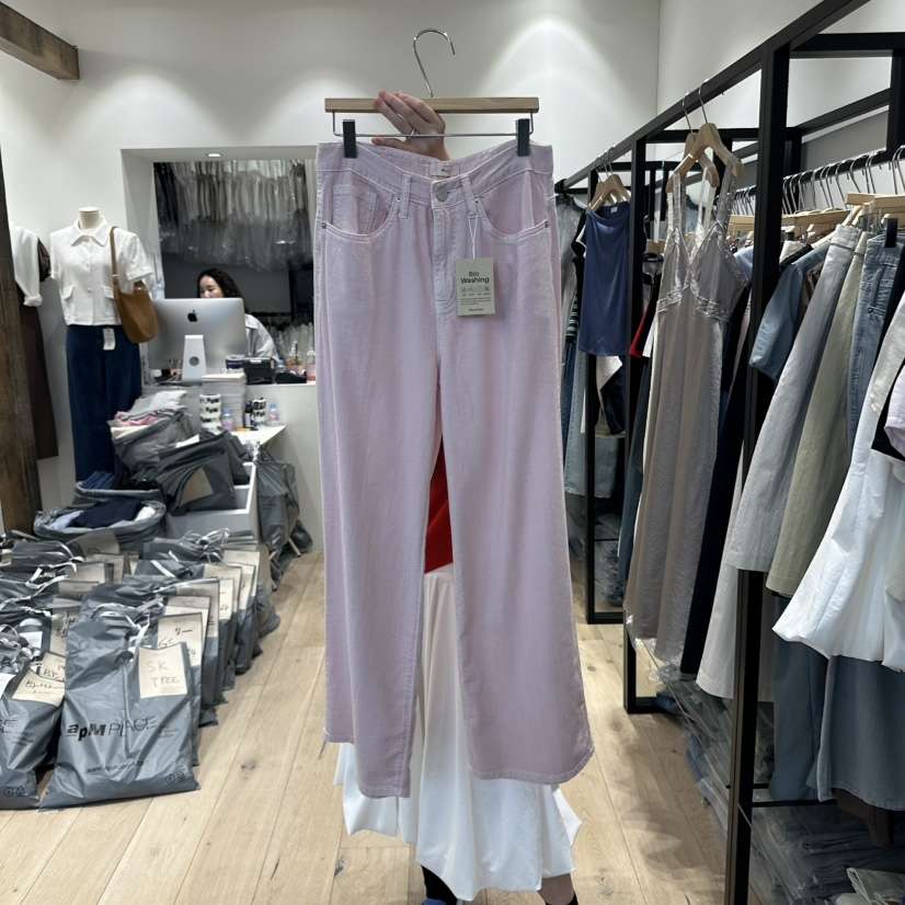 BRUNI/RICOTTA直郵韓國代購㊣女裝新品休閑25春夏休閑褲纖維BRUNI/RICOTTA休閑褲