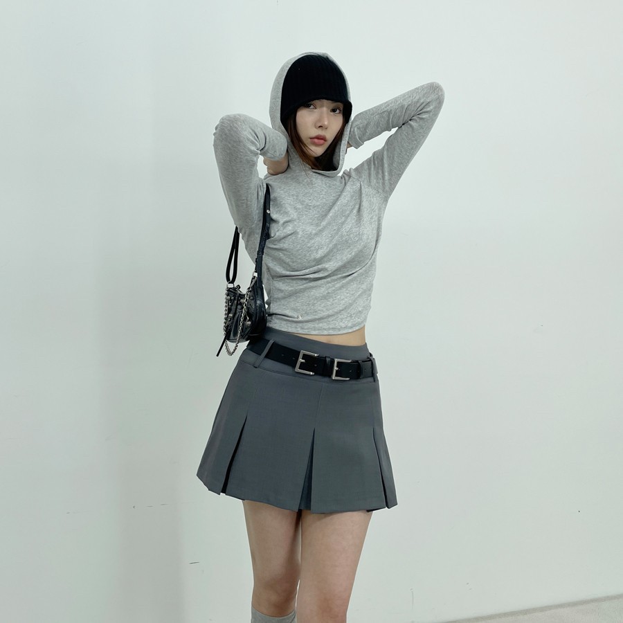 D2/A2直郵韓國代購㊣女裝新款休閑25春夏時尚短裙不含腰帶D2/A2短裙