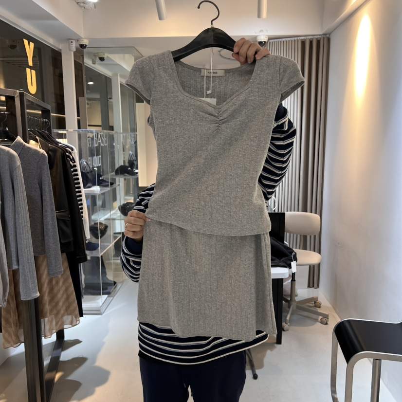 PLAT BASE韓國㊣直郵東大門代購女裝新品25春夏休閑推薦套裝PLAT BASE套裝