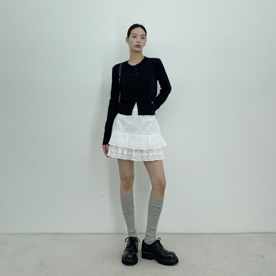D2/A2韓國㊣直郵東大門代購女裝新品推薦休閑人氣短裙蕾絲D2/A2短裙
