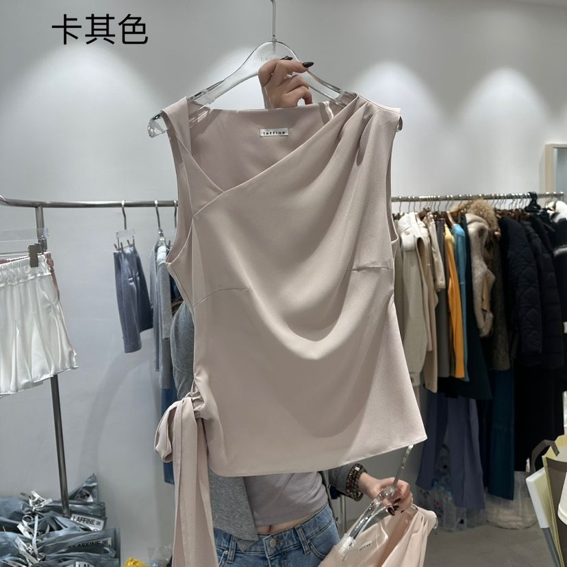 LAFFINE-P直郵韓國代購㊣女裝新品休閑人氣吊帶背心含腰帶LAFFINE-P吊帶/背心
