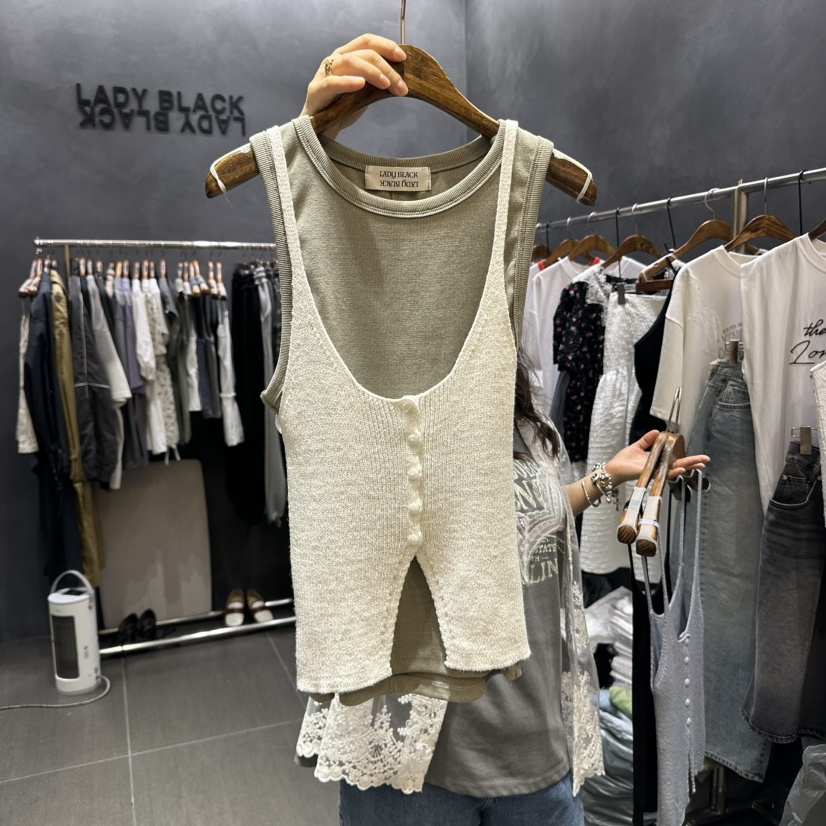 LADYBLACK韓國直郵㊣女裝新品熱賣25春夏人氣吊帶背心不含內搭LADYBLACK吊帶/背心