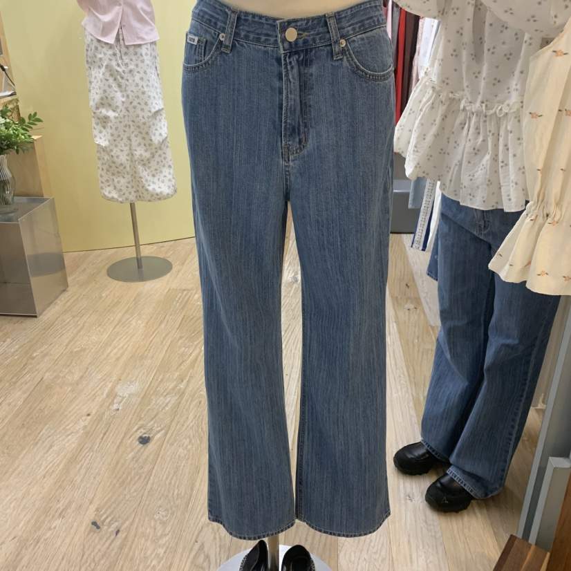 THEPLAN直郵韓國代購㊣女裝新品休閑25春夏推薦熱賣時尚牛仔褲THE PLAN牛仔褲