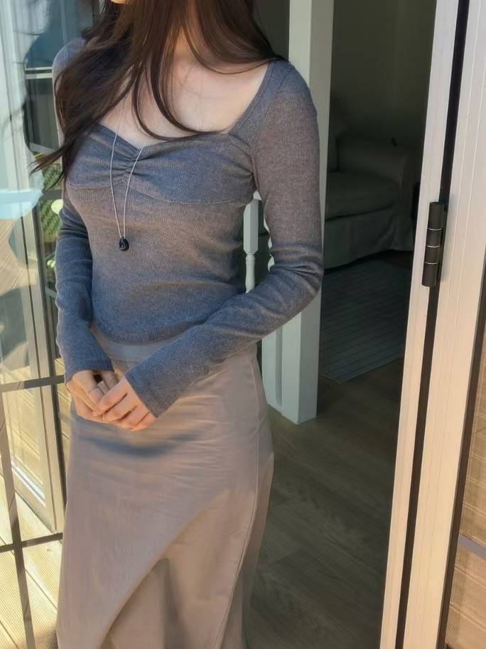 IMMENSE韓國直郵㊣東大門實拍女裝新款休閑時尚推薦長袖T恤IMMENSE長袖T恤