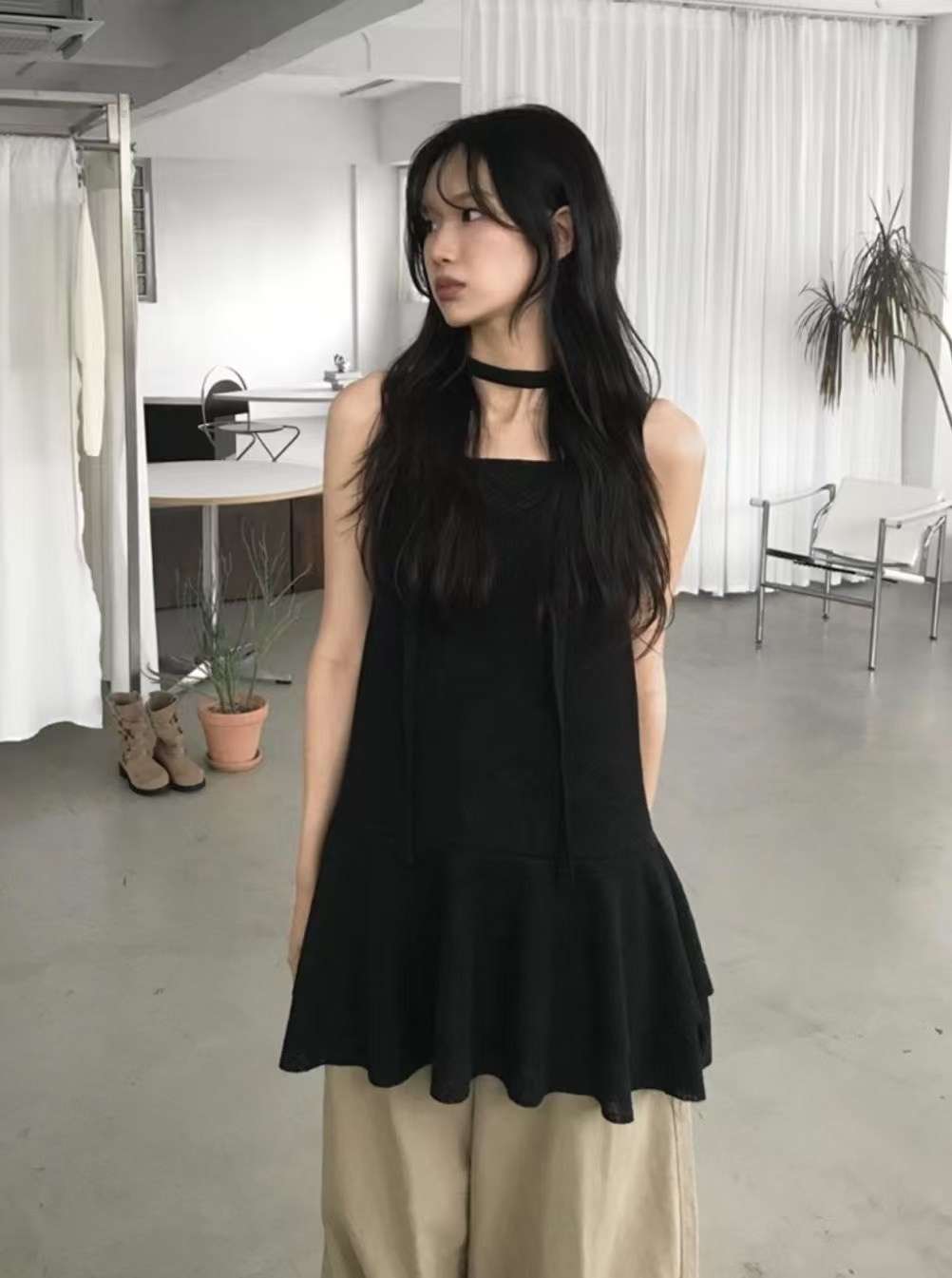 BY RANI-ot韓國㊣直郵東大門代購女裝新款25春夏連衣裙含脖帶BY RANI-ot連衣裙