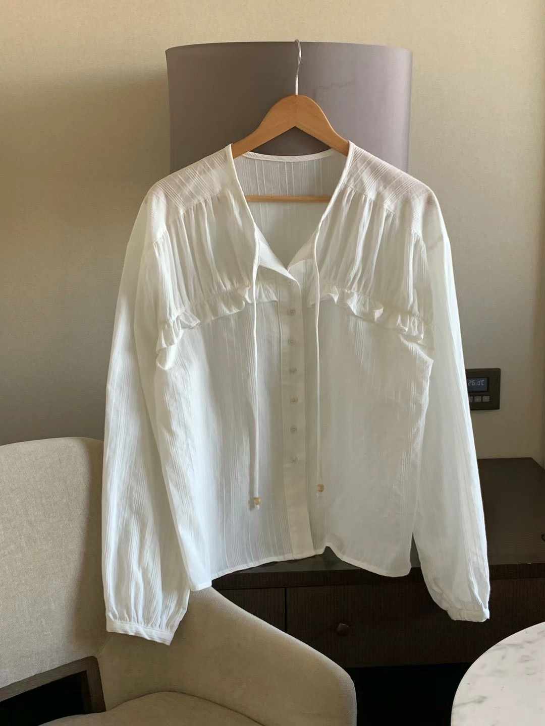 WANDERLUST韓國直郵㊣東大門實拍女裝新品25春夏襯衫蕾絲衫WANDERLUST襯衫/蕾絲衫
