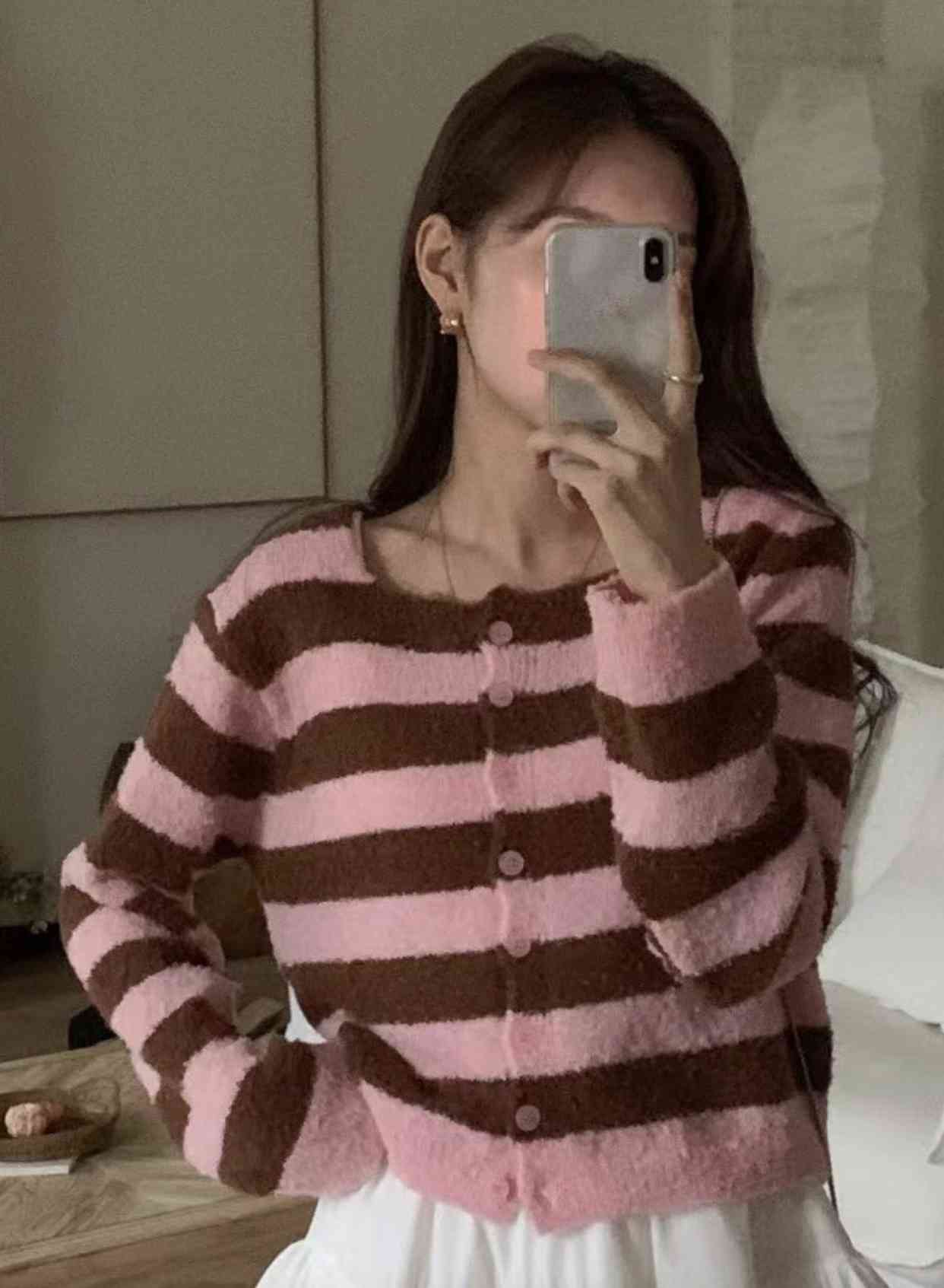WANDERLUST韓國直郵㊣女裝新款人氣休閑推薦時尚熱賣針織衫WANDERLUST針織衫