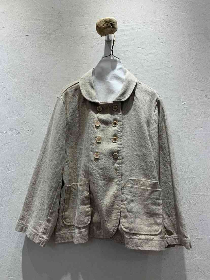 AT NOTE直郵韓國代購㊣女裝新品時尚人氣推薦夾克亞麻雙層AT NOTE夾克