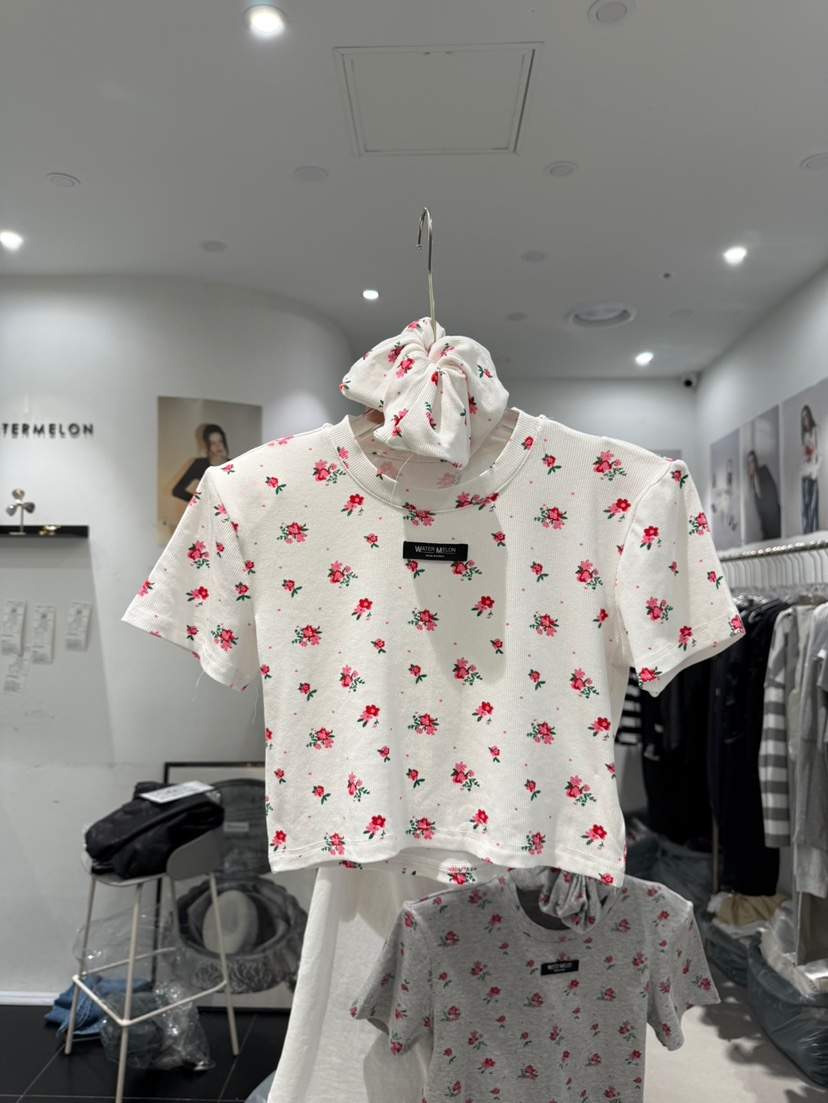 WATERMELON韓國㊣直郵東大門代購女裝新品25春夏推薦T恤含頭飾WATERMELONT恤