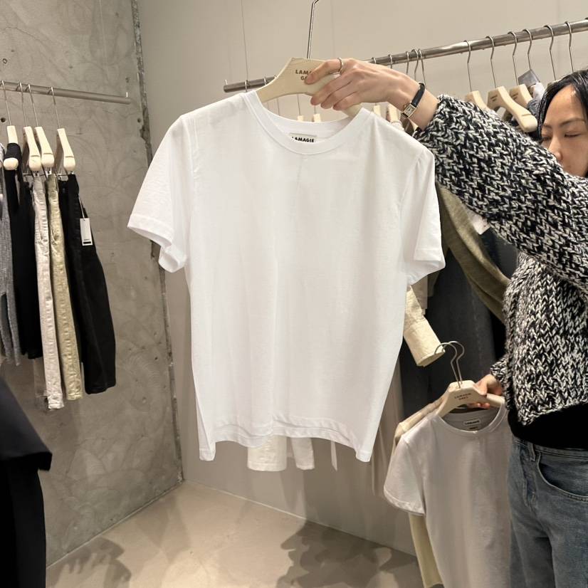 LAMAGIEPIE韓國直郵㊣女裝新品時尚熱賣25春夏休閑人氣推薦T恤LAMAGIE GREYT恤