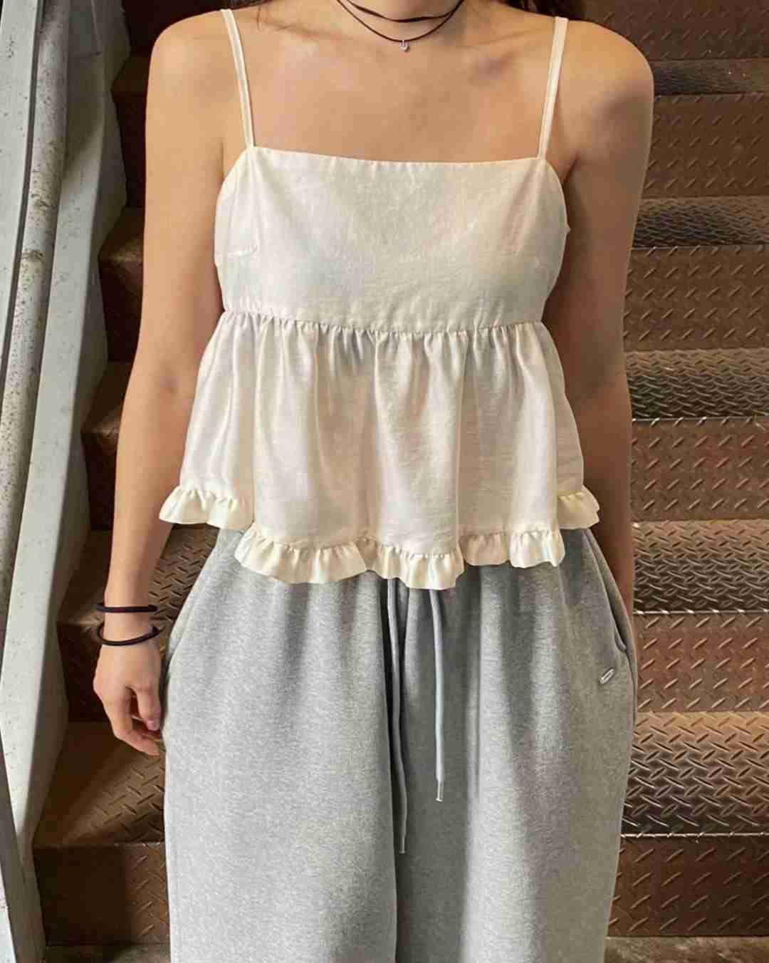 SPRING韓國㊣直郵東大門代購女裝新款時尚25春夏熱賣吊帶背心SPRING吊帶/背心