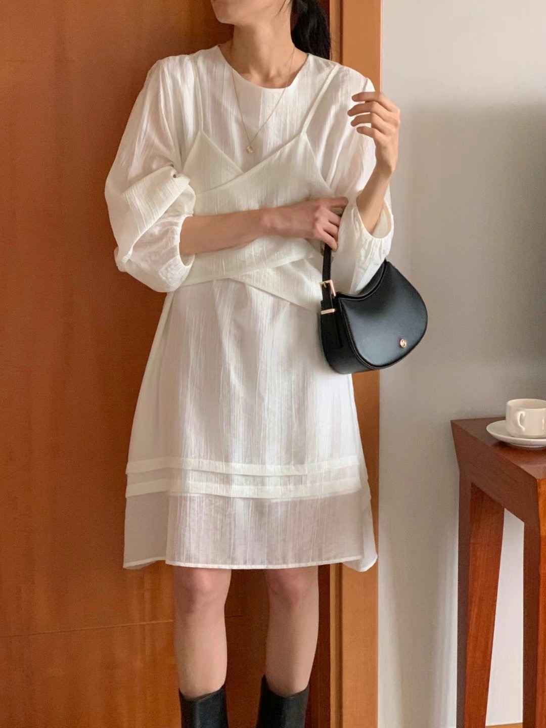 THE LIB直郵韓國代購㊣女裝新款人氣熱賣休閑時尚推薦連衣裙THE LIB連衣裙