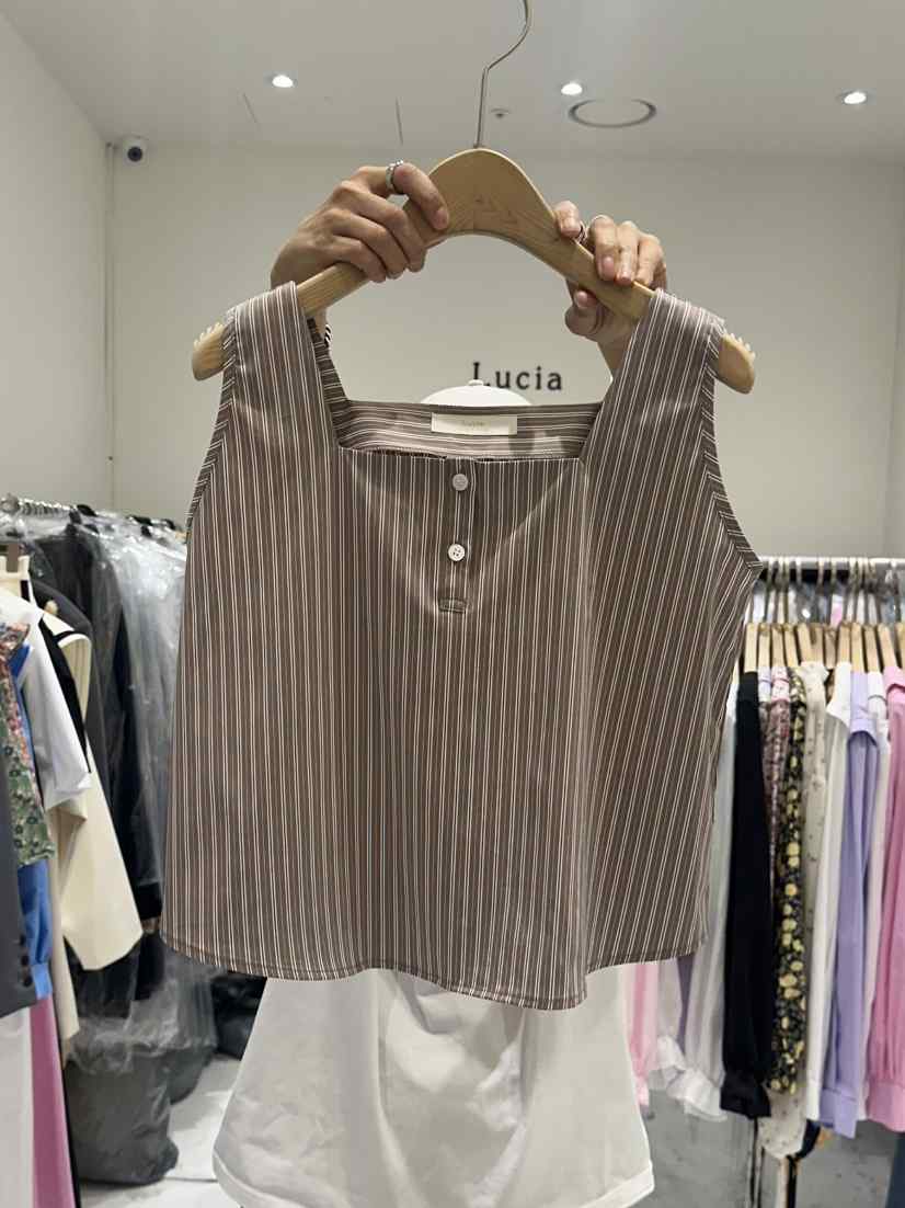 LUCIA直郵韓國代購㊣女裝新品推薦熱賣25春夏休閑人氣吊帶背心LUCIA吊帶/背心