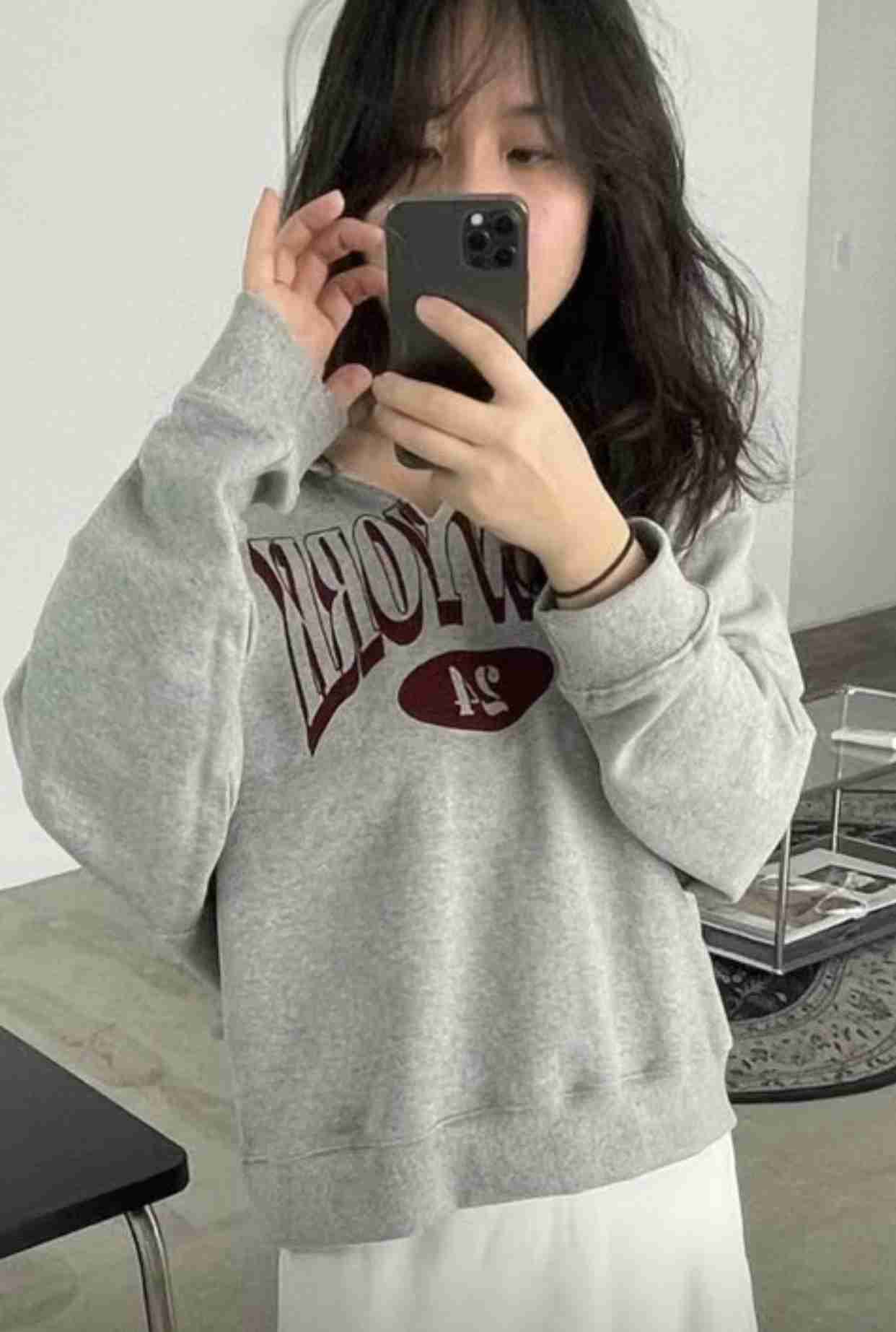 LABELPLUS31韓國直郵㊣女裝新品休閑時尚25春夏推薦熱賣衛衣LABELPLUS31衛衣