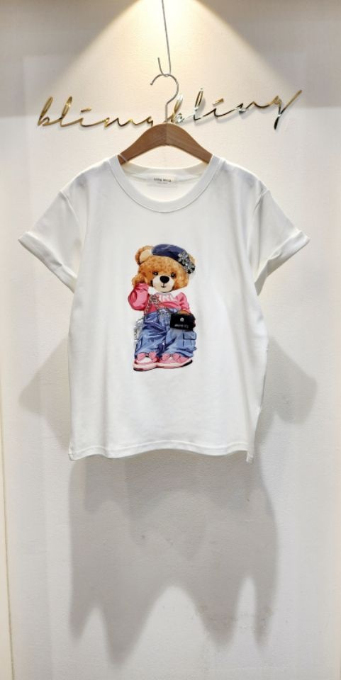 RICO直郵韓國代購㊣女裝新品休閑推薦人氣時尚熱賣25春夏T恤bling bling/RICOT恤