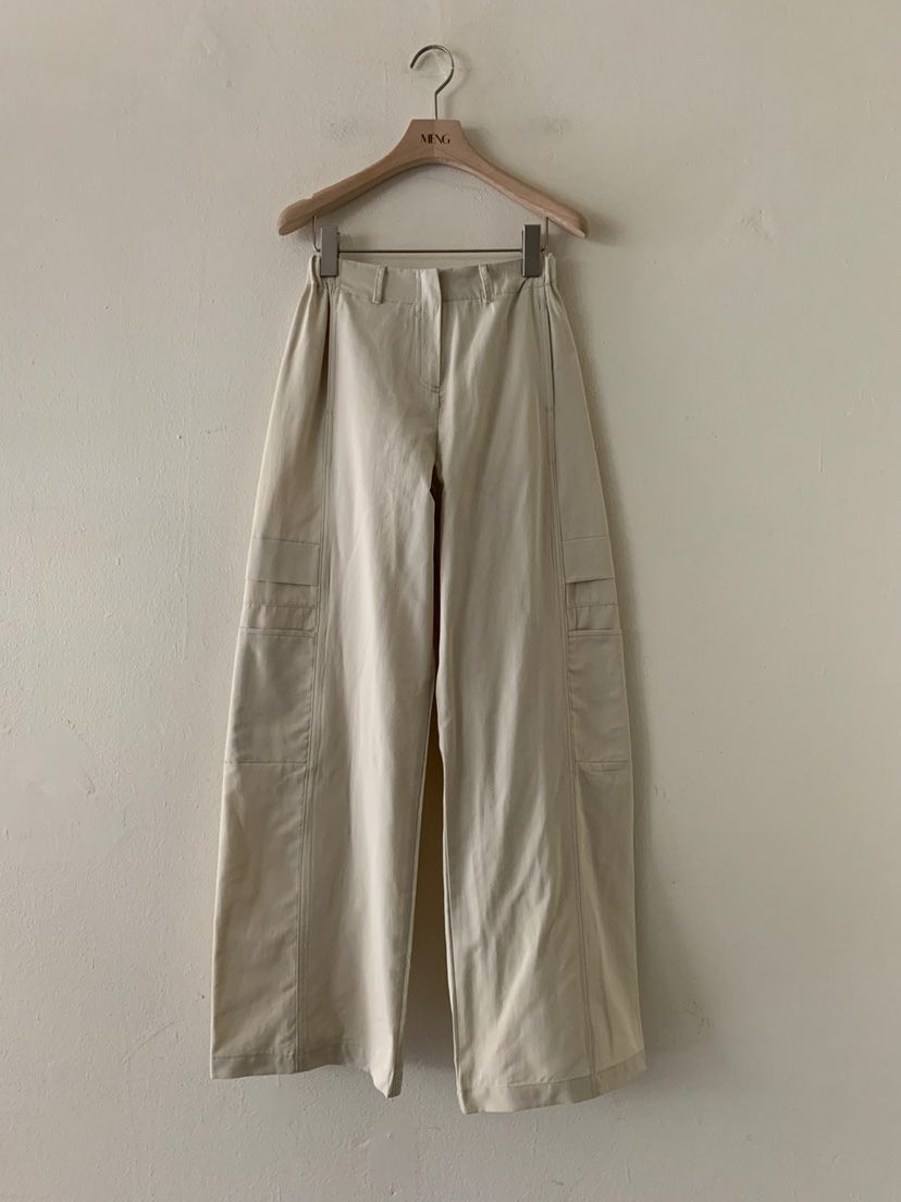 MENG直郵韓國代購㊣女裝新品25春夏推薦熱賣休閑褲口袋棉質MENG休閑褲