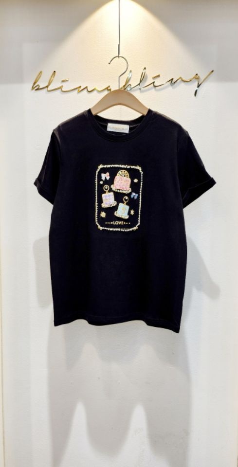 RICO韓國直郵㊣女裝新品時尚休閑人氣熱賣25春夏推薦T恤bling bling/RICOT恤