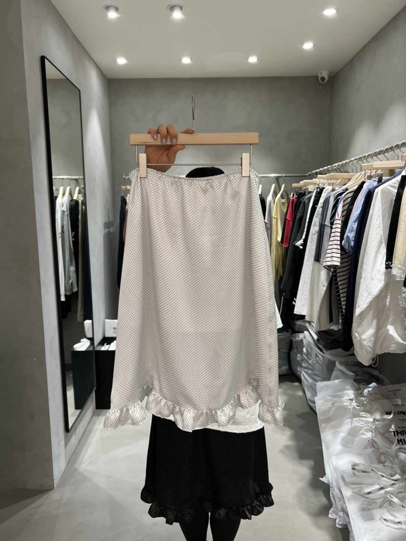 X-MOOD直郵韓國代購㊣女裝新品25春夏休閑推薦半身裙中短裙X-MOOD半身裙/中短裙