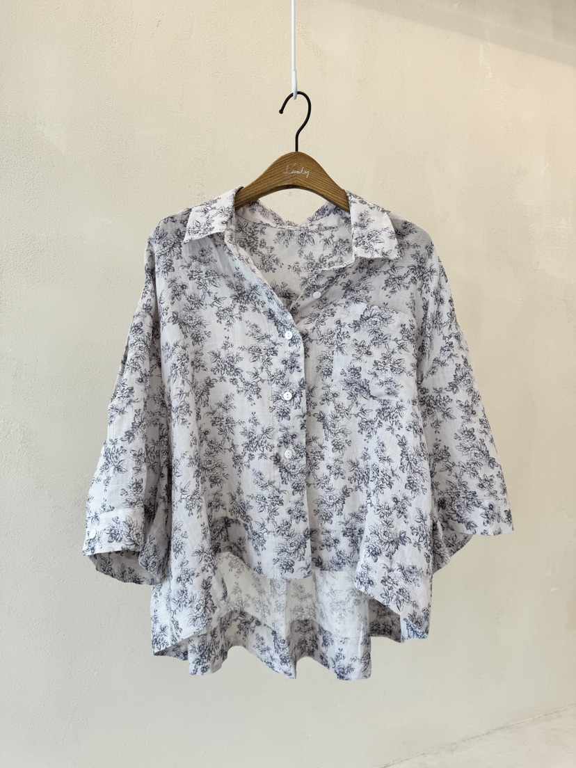 LAUNDRY韓國直郵㊣女裝新款熱賣休閑時尚人氣襯衫蕾絲衫亞麻LAUNDRY襯衫/蕾絲衫