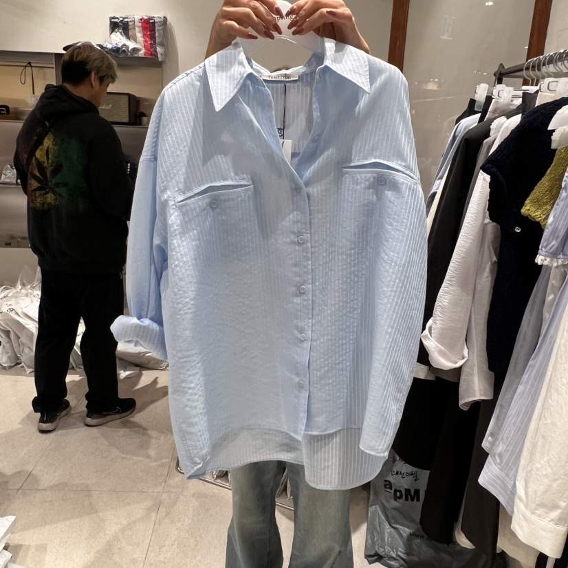 TEMPTING韓國㊣直郵東大門代購女裝新品25春夏時尚襯衫蕾絲衫TEMPTING襯衫/蕾絲衫