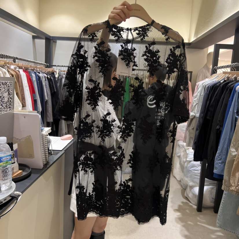 SELF SERVICE韓國㊣直郵東大門代購女裝新品休閑襯衫蕾絲衫SELF SERVICE襯衫/蕾絲衫